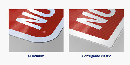 Property Signs Material Comparison