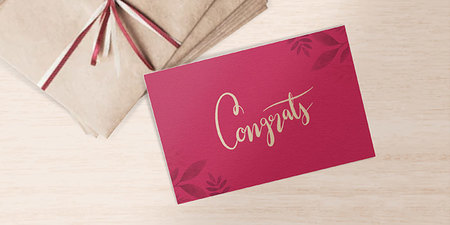 Silk Greeting Card In Action