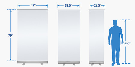 Retractable Banners Sizes