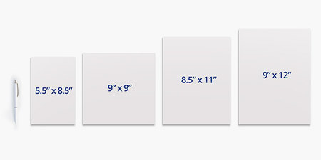 Counter Cards Sizes
