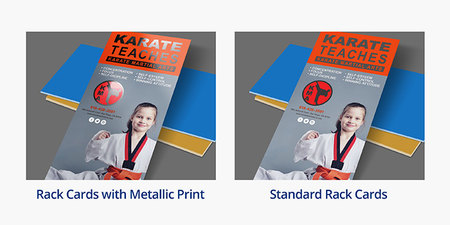 Metallic Rack Cards Comparison