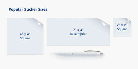 Vinyl Bumper Stickers Sizes