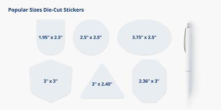 die cut stickers sizes