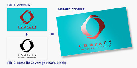 Metallic Rack Cards Artwork Layer