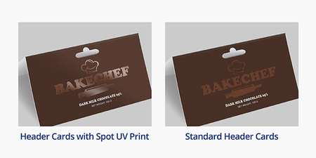 Spot UV header card comparison