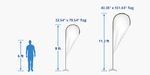 Teardrop Flag Size Comparison