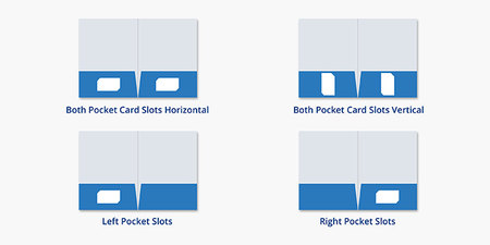 Presentation Folders Card Slot Orientation