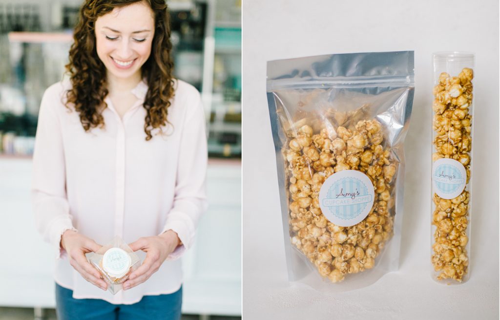 girl holding cupcake