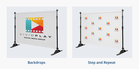 Backdrops and Step and Repeat Comparison