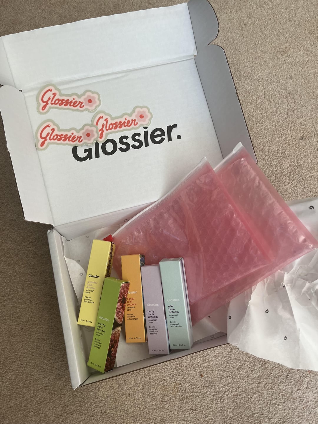 Glossier Sticker giveaway