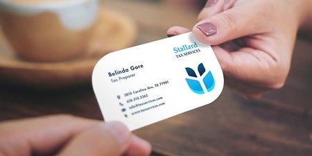 Custom Die Cut Business Cards In Action