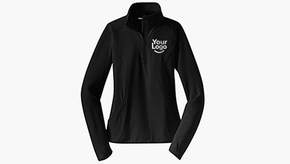 Ladies' Sport-Wick® Stretch 1/2-Zip Pullover