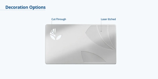 Decoration Options Metal Business Cards