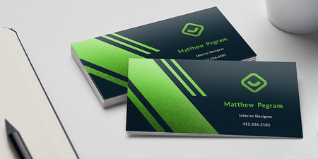 Metallic Business Cards In Action