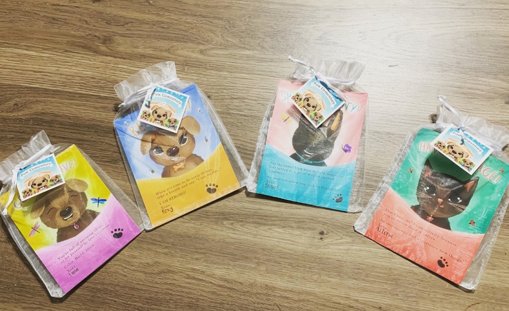 Paw Elementary Series postcards