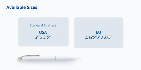 Plastic Business Cards Size