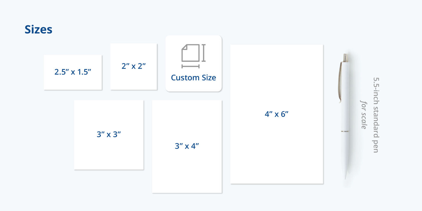 Custom Sticker Sizes