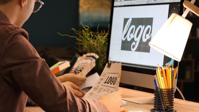 designing a logo sticker