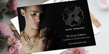 Raised Spot UV Postcards