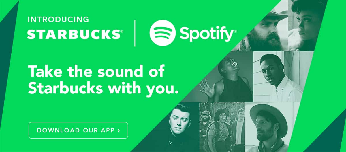 Starbucks partners with Spotify to bring curated music in their coffee shops starbucks partnership with spotify