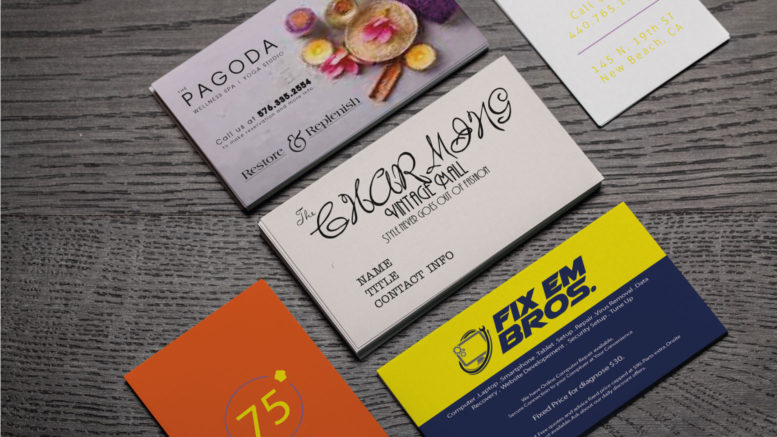 Characteristics of a bad business card design