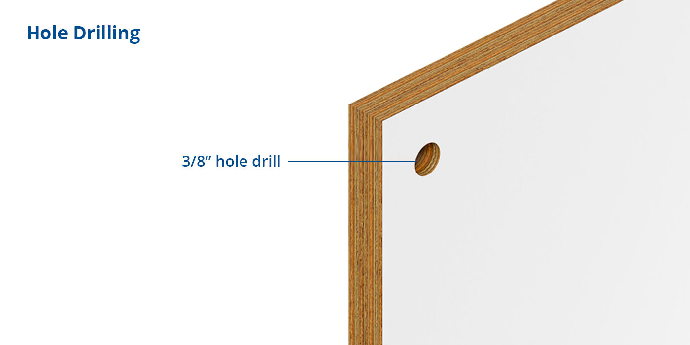 Wooden Signs Hole Drilling