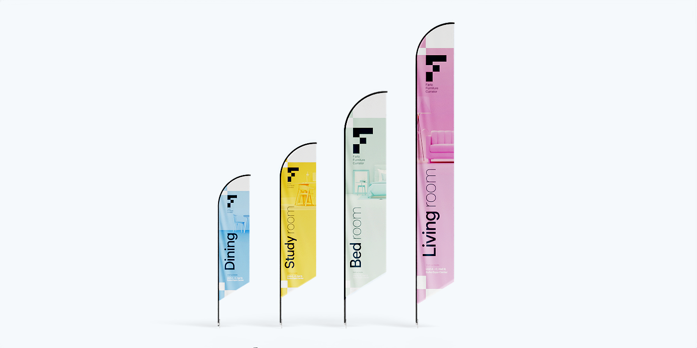 Angled Flag Banners Gallery Image