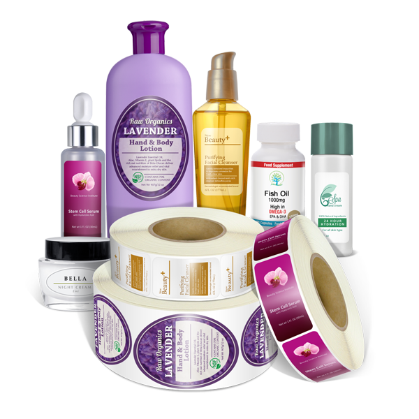 Roll health and beauty labels Roll health and beauty labels